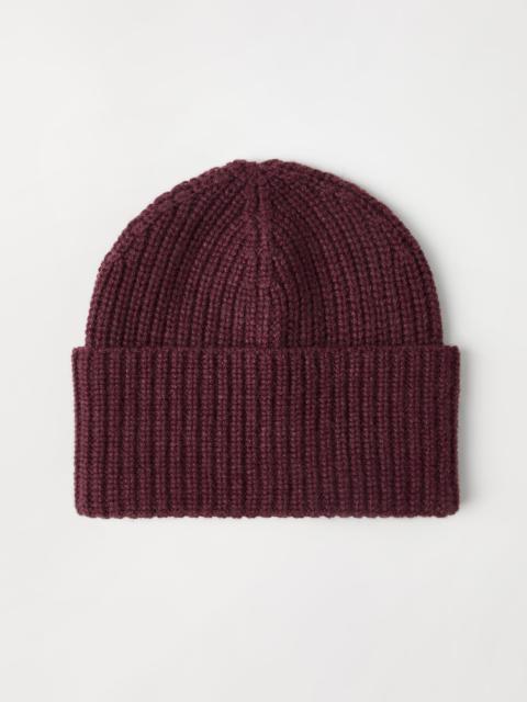 Brunello Cucinelli Cashmere English rib knit beanie