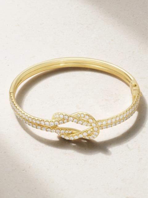 ANITA KO Knot 18-karat Gold Diamond Bracelet