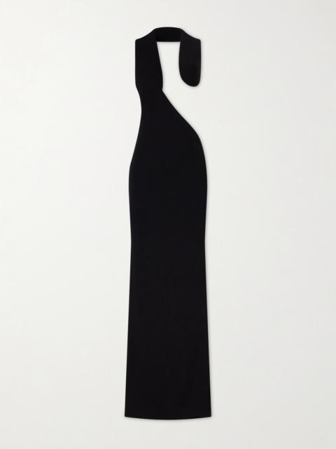 TOM FORD Asymmetric Open-back Jersey Gown