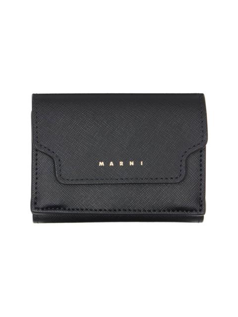 Marni Black Trifold Wallet
