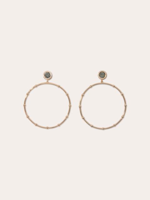 RAMY BROOK Angely Drop Hoop Earrings