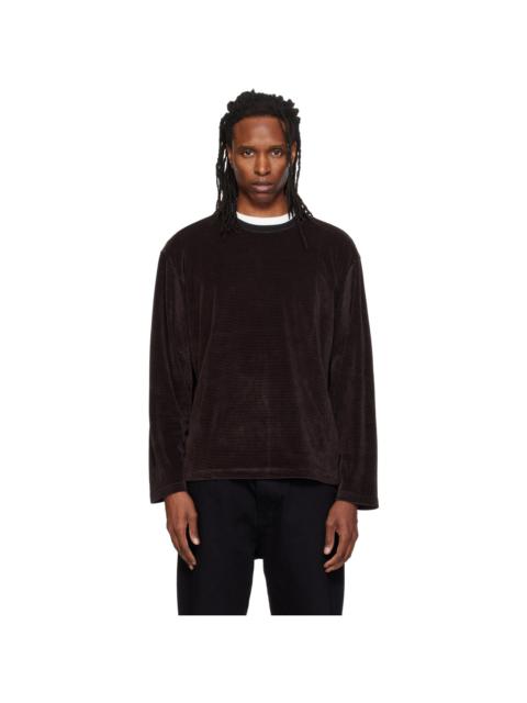SOLID HOMME Brown Striped Long Sleeve T-shirt