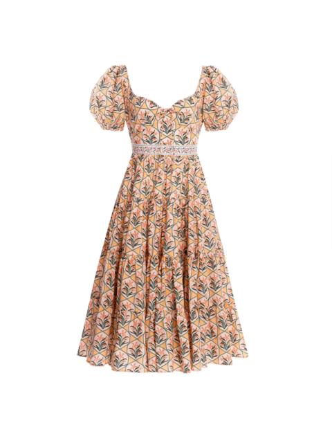 Agua by Agua Bendita Palmera Chan Chan Miel Midi Dress