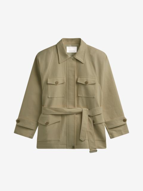 The Frankie Shop Kelia Padded Utility Jacket - Sage