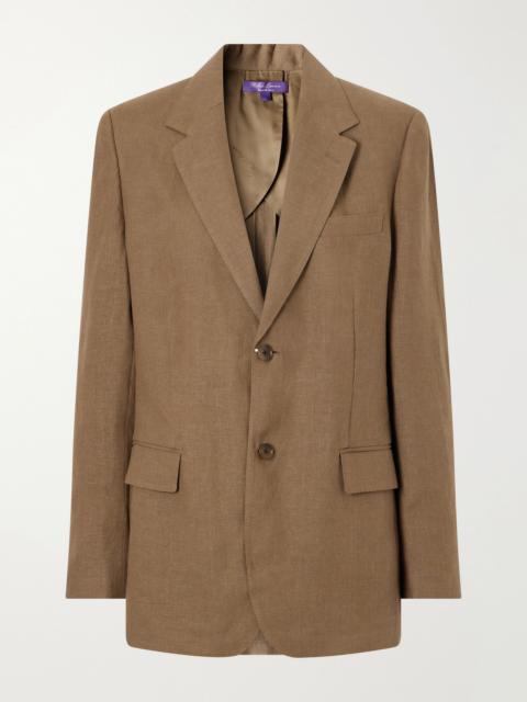 Ralph Lauren Marcy Single-breasted Linen Blazer