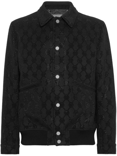 PHILIPP PLEIN Monogram bomber jacket