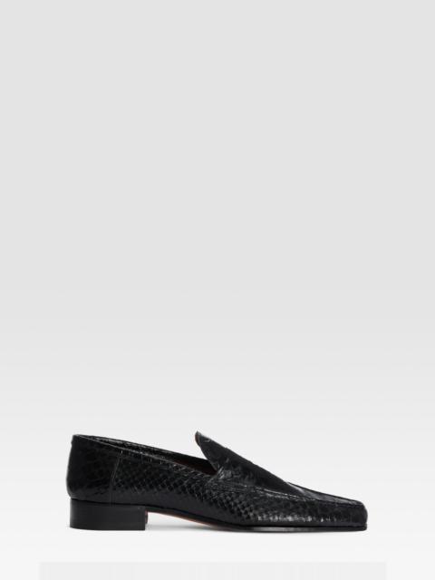 PARIS TEXAS Python-print leather loafer