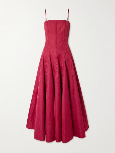 EMILIA WICKSTEAD Gracia Pleated Recycled-moire Gown