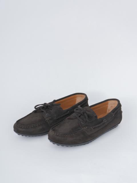 REPRODUCTION OF FOUND 730TS Italian Navy Military Deck Shoes - Dark Brown Suede