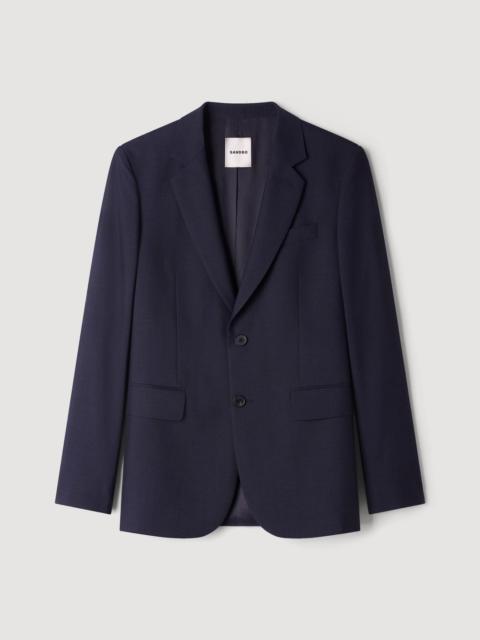 Sandro VIRGIN WOOL SUIT JACKET