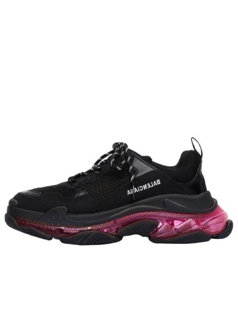 BALENCIAGA Balenciaga Triple S Sneaker 'Clear Sole - Black Pink Neon' 541624W2FR11053
