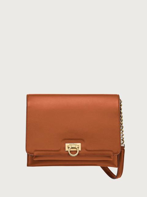 FERRAGAMO TRIFOLIO FLAP BAG (M)