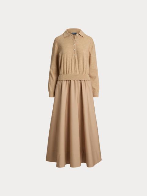 Polo Ralph Lauren Hybrid Knit Polo-Bodice Dress