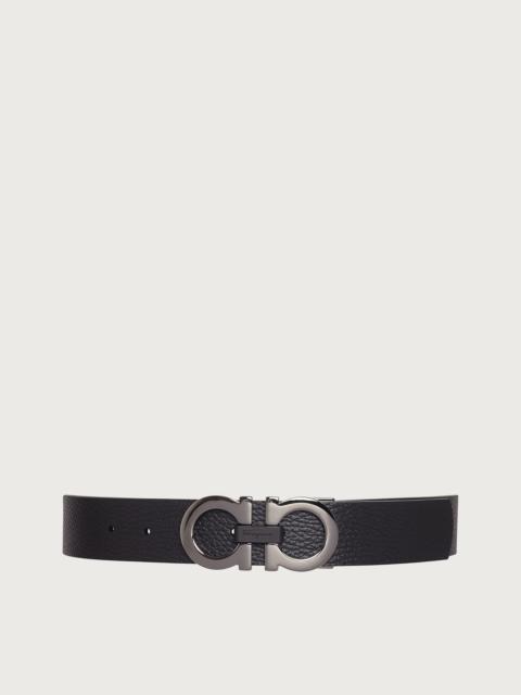 FERRAGAMO Reversible and adjustable Gancini belt