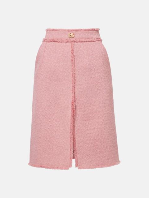 Dolce & Gabbana DG wool-blend skirt