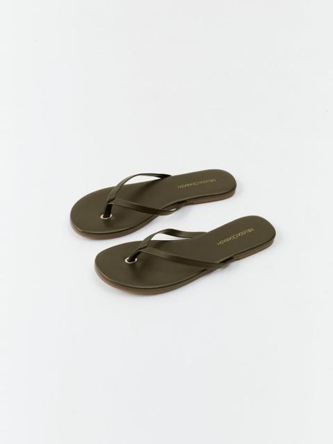 MELISSA ODABASH SANDALS OLIVE