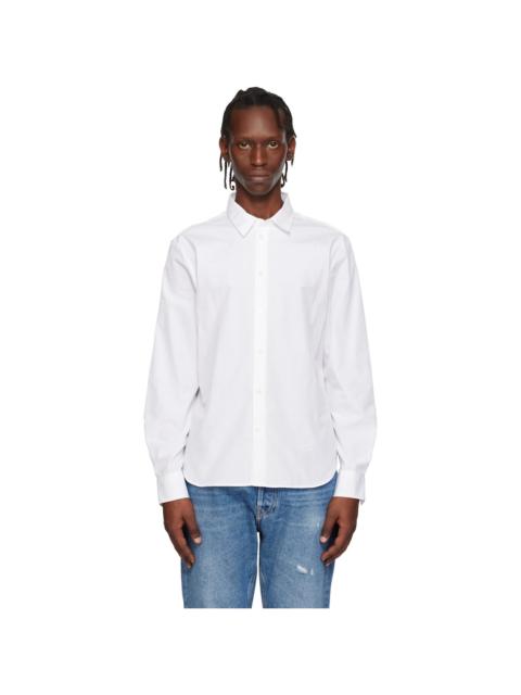Maison Kitsuné White 'Maison Kitsuné' Handwriting Casual Shirt