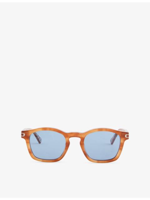 ORLEBAR BROWN Davey Rectangular Acetate Sunglasses