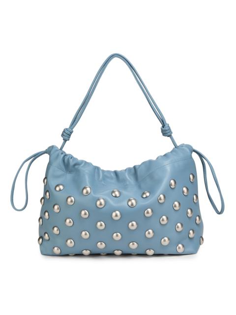 A.L.C. A. L.C. Women's Arlo Studded Leather Shoulder Bag - Slate Blue Nickel