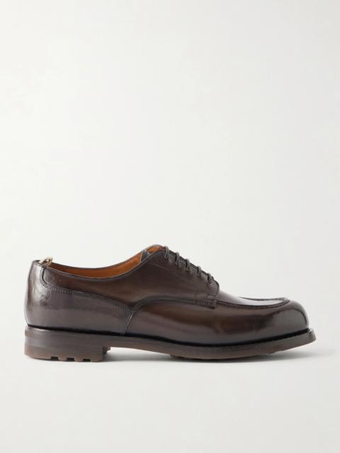 OFFICINE CREATIVE Balata Flexi 001 Textured Leather Derby Shoes
