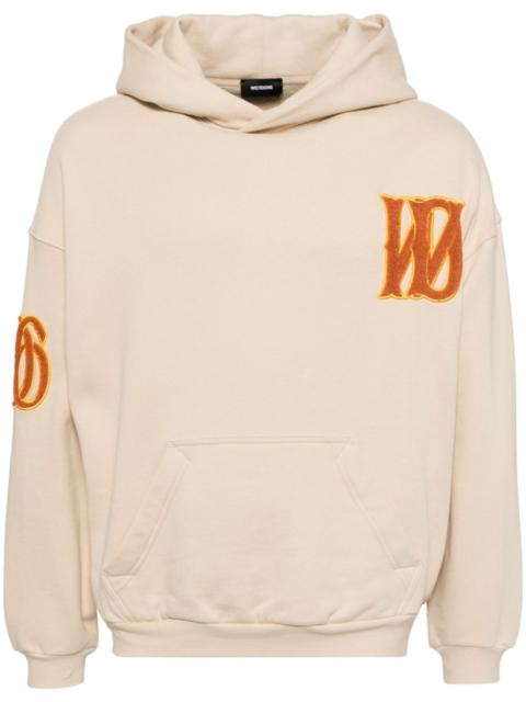 We11done logo-patch hoodie