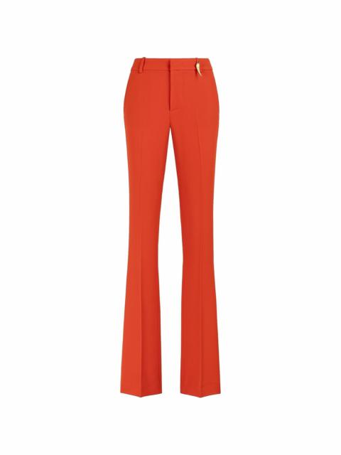 Roberto Cavalli Tiger Tooth-detailed flared trousers