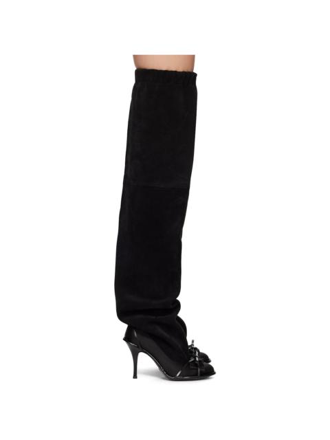 Black Double Thigh High Tall Boots