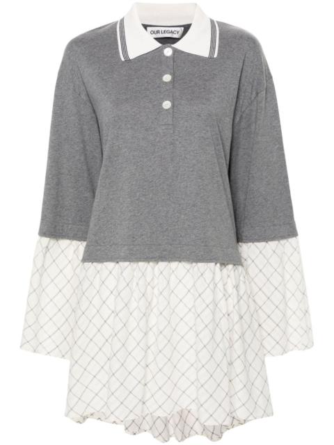 Our Legacy Reminiscing panelled mini dress