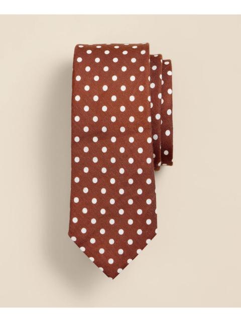 Brooks Brothers Linen-Silk Dot Tie