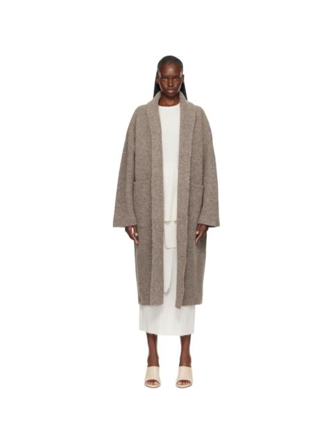 LAUREN MANOOGIAN Taupe Double Face Long Coat