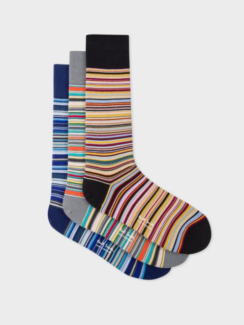 Paul Smith 'Signature Stripe' Socks Three Pack
