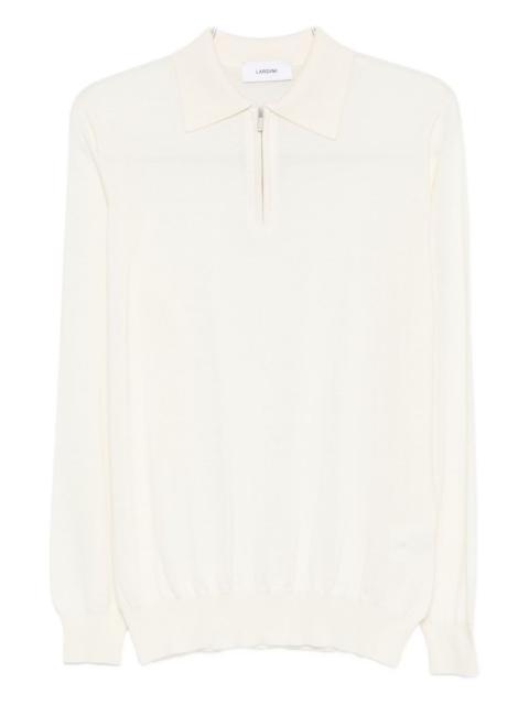 LARDINI half-zip polo shirt