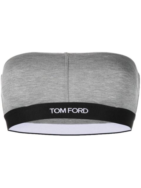 TOM FORD grey logo bandeau bra