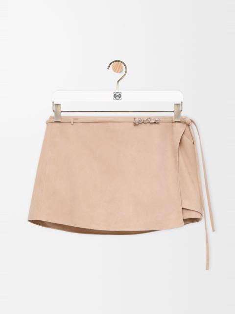 Loewe Shorts in suede goatskin