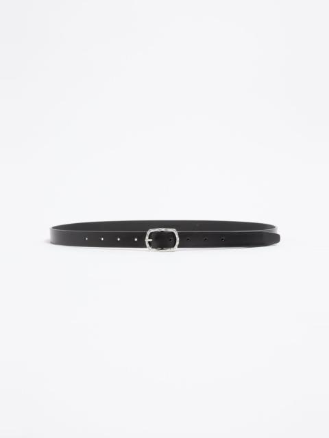 Ann Demeulemeester Garland 2 cm Belt with Hammered Buckle
