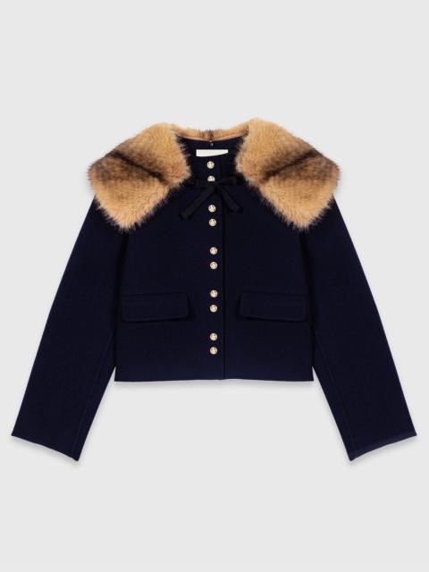 maje Short double-faced coat