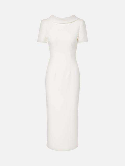 ROLAND MOURET Crêpe cocktail dress