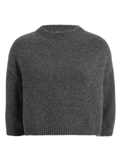 KHAITE Women's Sabina Drop-Shoulder Cashmere Sweater - Stone