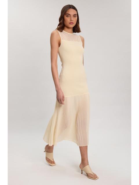 KAREN MILLEN Figure Form Woven Bandage Mix Dress
