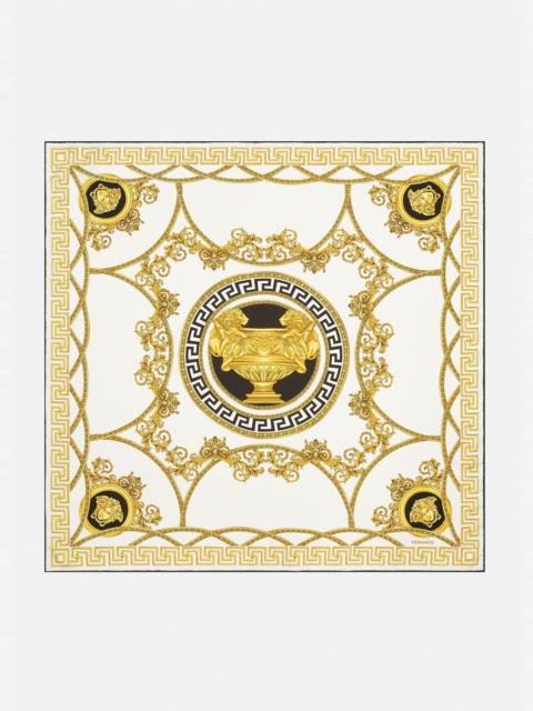VERSACE La Coupe des Dieux Print Silk Foulard
