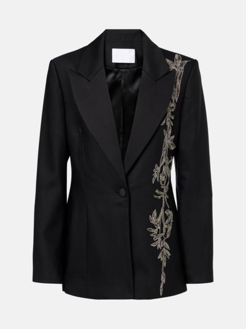 COSTARELLOS Lesia embellished 단 하나 breasted blazer
