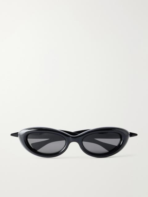 Bottega Veneta Sardine Round-Frame Injected Sunglasses