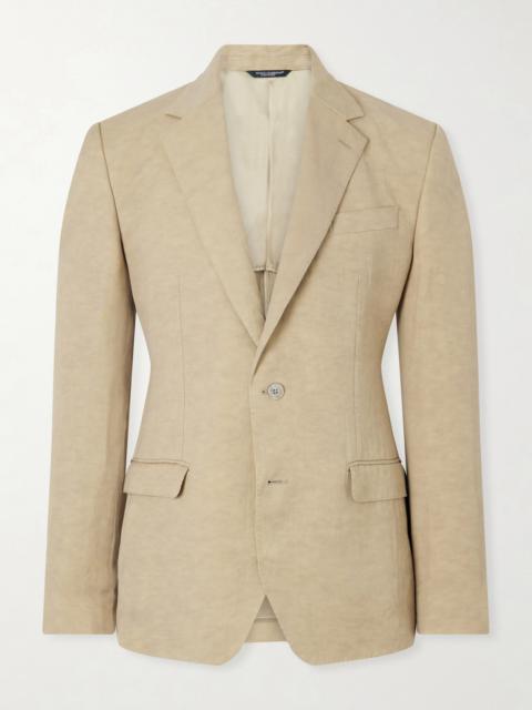 Dolce & Gabbana Maiolica Linen Blazer