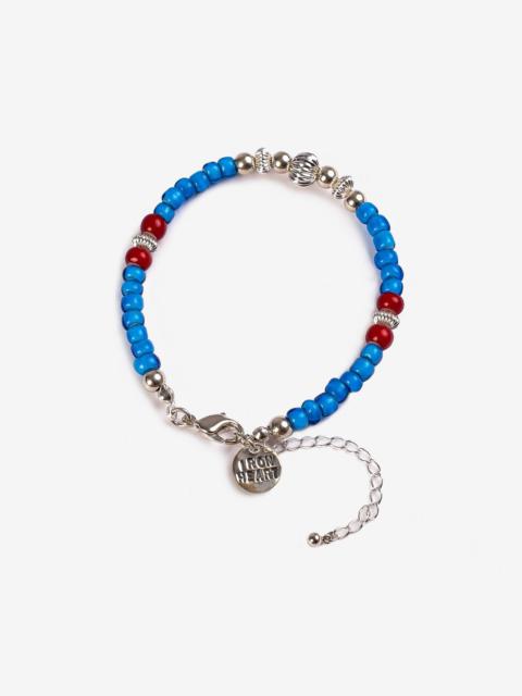 Iron Heart Beads Bracelet - Blue/Silver