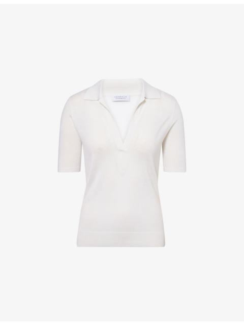 GABRIELA HEARST Frank Regular-Fit Cashmere-And-Silk Knit Polo Shirt