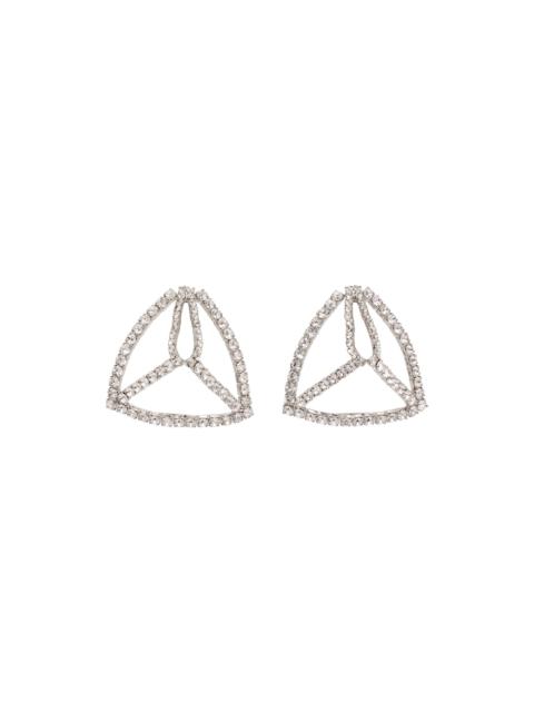 AREA Silver Pyramid Earrings