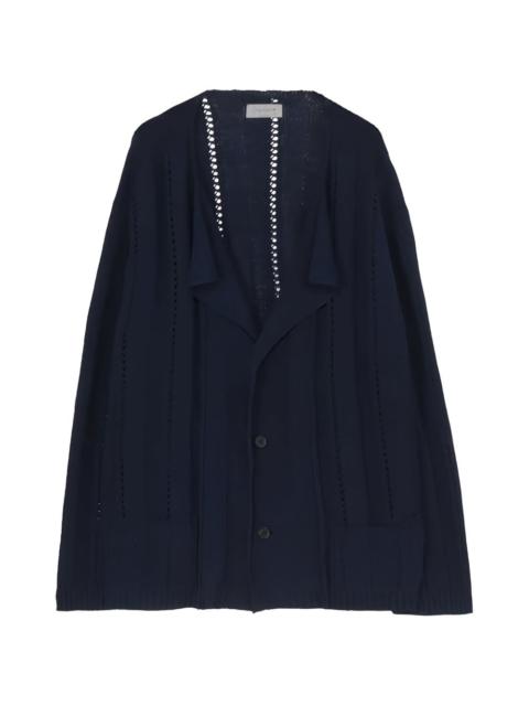 Yohji Yamamoto openwork cardigan