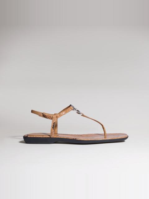 GUCCI Women's python thong sandal with Interlocking G