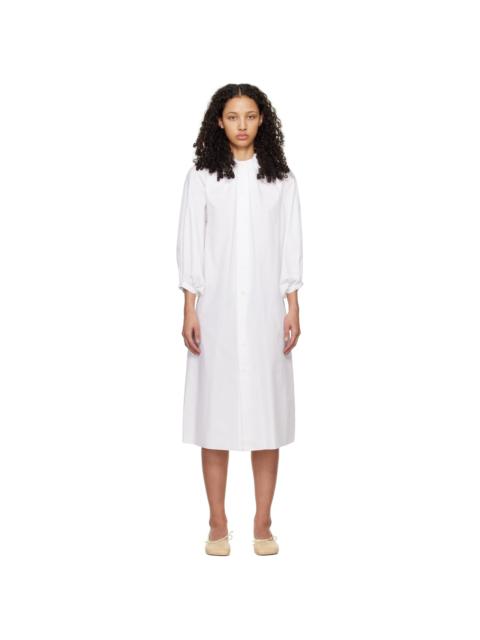 MM6 Maison Margiela White Buttoned Maxi Dress