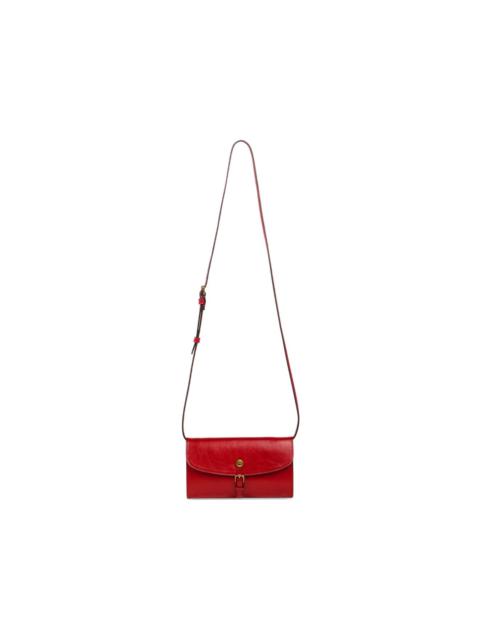 Etro Pony buckle leather shoulder wallet